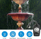DEWENWILS Outdoor Light Timer Waterproof, 24-Hour Programmable Plug in Timer - Image 5