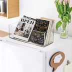 Frcctre 2 Pack Acrylic DVD/CD Storage Box, Stackable Storage Container Shelf - Image 7