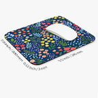 Square Mouse Pad Flowers, Personalized Premium-Textured Custom Mouse Mat Design - Image 2