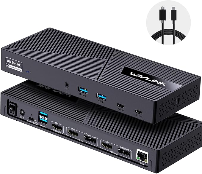 WAVLINK Displaylink Docking Station 3 Monitors by WAVLINK%C2%AE