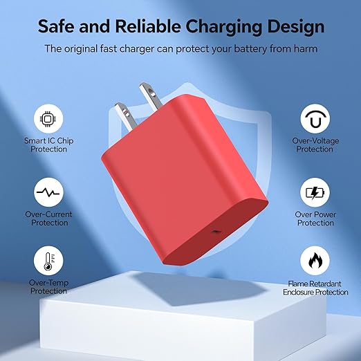 Compatible with iPhone 14 13 12 Charger, 20W Fast Charging Wall Charger - Image 2