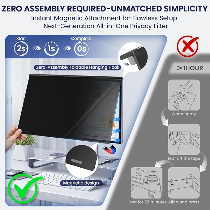 Magnetic 32 Inch Privacy Screen - Image 5