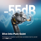 SoundPEATS Air5 Pro Adaptive Hybrid Noise Cancelling Wireless Earbuds, Qualcomm - Image 3