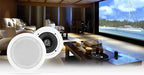 Rockville RPA60BT Home Theater Receiver Amp+ 5.25" White Ceiling Speakers+Sub - Image 4