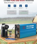 3000 Watt Inverter Pure Sine Wave DC 24V to 110V/120V AC Power Inverters - Image 2
