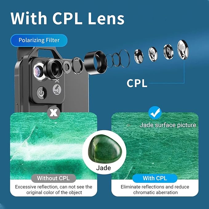 200X Phone Mini Pocket Microscope, Zoom Mobile Phone External Lens, Portable - Image 4