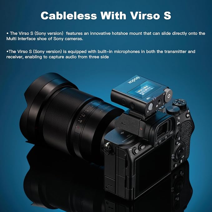 GODOX 【2025 Latest Model】 Virso S M2 Wireless Lavalier Microphone System - Image 2
