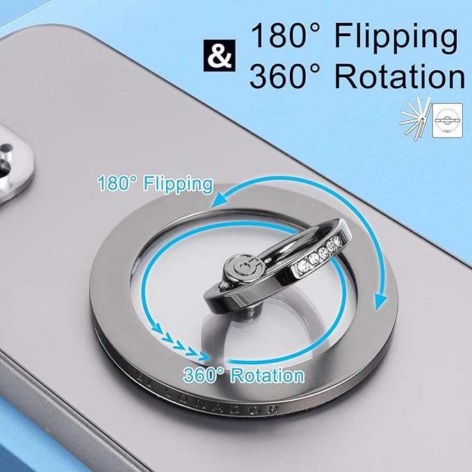 Magnetic Phone Grip for MagSafe, EI Sonador Magnet Phone Ring Holder, Compatible - Image 3
