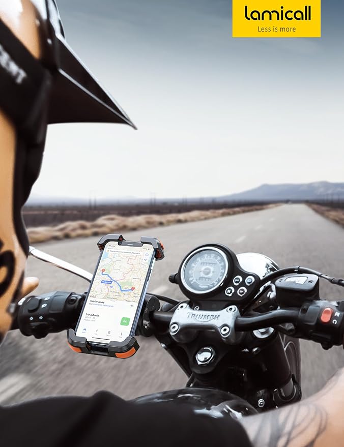 Lamicall Motorcycle Phone Mount, Bike Phone Holder - Image 7