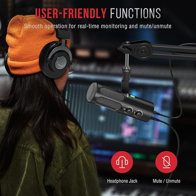 FIFINE XLR/USB Podcast Dynamic Microphone - Image 5