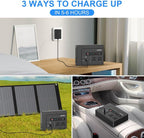Powkey Portable Power Station 200W, 146Wh Portable Solar Generator Battery Pack - Image 5