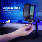 Fifine USB Microphone for PC Gaming, Computer Desktop Streaming Microphone - Image 5
