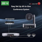 Tenveo 4K PTZ Conference Room Camera System Audio and Video Conferencing 12X - Image 3