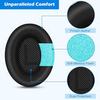 Ear Pads for Bose QuietComfort 35 ii, Premium Softer Leather Replacement Pads - Image 3