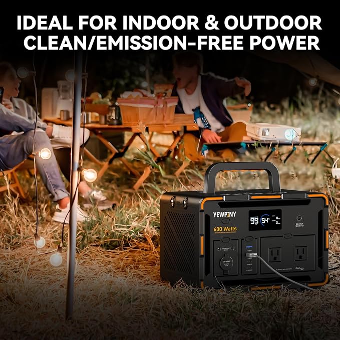 600W Portable Power Station EM600, 599.4Wh 162000mAh Solar Generator - Image 8