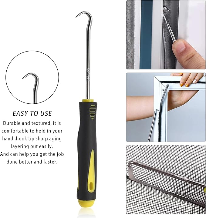 BAYTORY 3Pcs Screen Tool, Window Screen Spline Roller Tool - Image 5