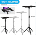 Projector Stand Tripod from 23" to 46", Laptop Tripod Stand Height Adjustable - Image 4