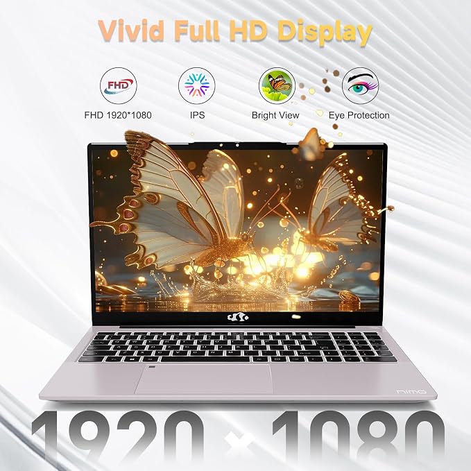 NIMO 15.6 inch Laptop FHD, AMD Ryzen 5 3500U, 8 GB RAM, 256 GB SSD, Windows 11 - Image 5