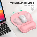 TECKNET Gel Mouse Pad with Wrist Rest, Ergonomic Office Mousepad with Wrist - Image 4