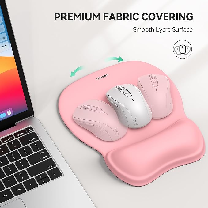 TECKNET Gel Mouse Pad with Wrist Rest, Ergonomic Office Mousepad with Wrist - Image 4