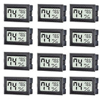 12 Pack Mini Digital Thermometer Hygrometer Indoor Temperature and Humidity by TASOGEN