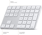 Satechi Bluetooth Extended Numeric Keypad, Slim Rechargeable 34-Key Numberpad - Image 4