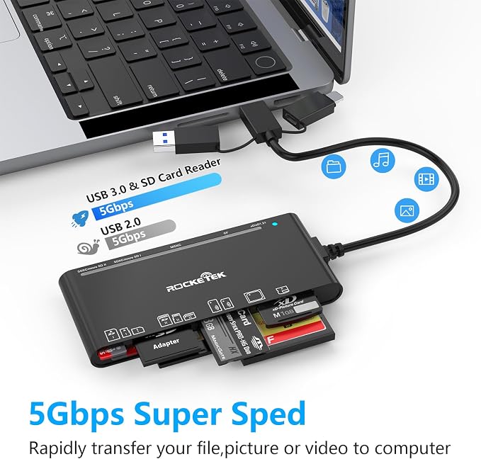 USB C Lightning USB3.0 Multi Card Reader - Image 5