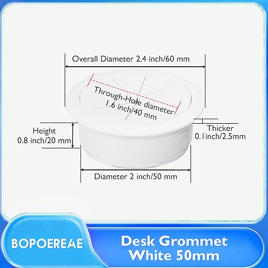 Desk Grommet 2", Desk Hole Cover - Image 8