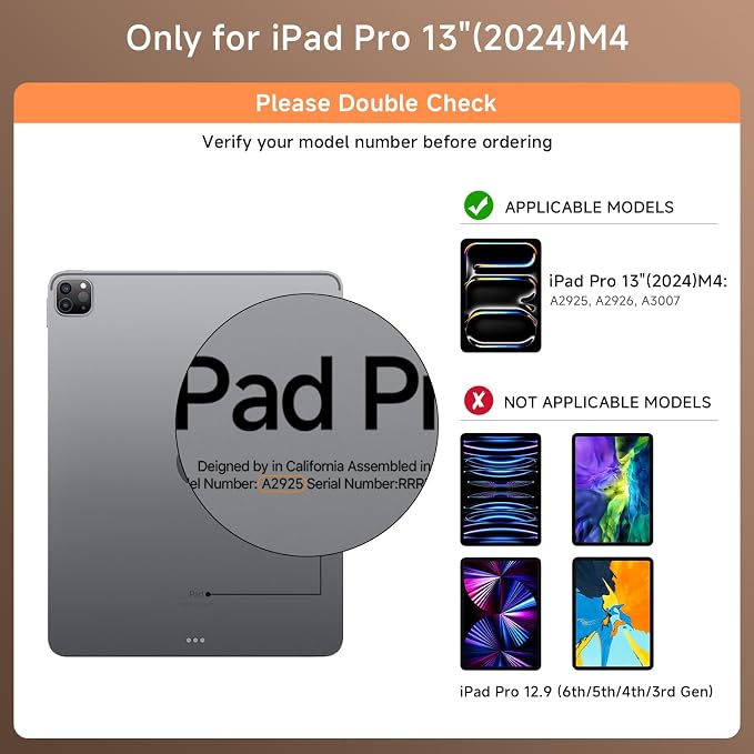 Transparent Case with Keyboard for 2024 iPad Pro 13 inch, iPad Pro 13, 7-Color - Image 2