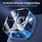 UniqueMe Compatible for 3 Pack iPhone 15 Pro/iPhone 15 Pro Max Camera Lens - Image 5