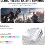 XVX G705 Wired Gaming Mouse, 12000 DPI RGB Gaming Mouse - Image 3