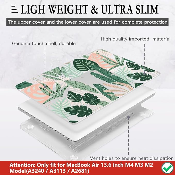 CISSOOK MacBook Air 13.6 inch Case A2681 M2 A3113 M3 - Image 4