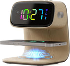 Digital Alarm Clock with Wireless Fast Charging Station 15W Touch Smart Lamp by YIDPU