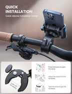 Lamicall Motorcycle Phone Mount Holder - Image 6