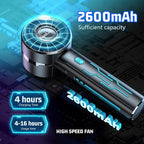 2pcs Portable Handheld Turbo Fan - Image 4