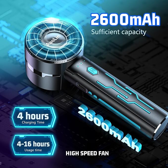 2pcs Portable Handheld Turbo Fan - Image 4