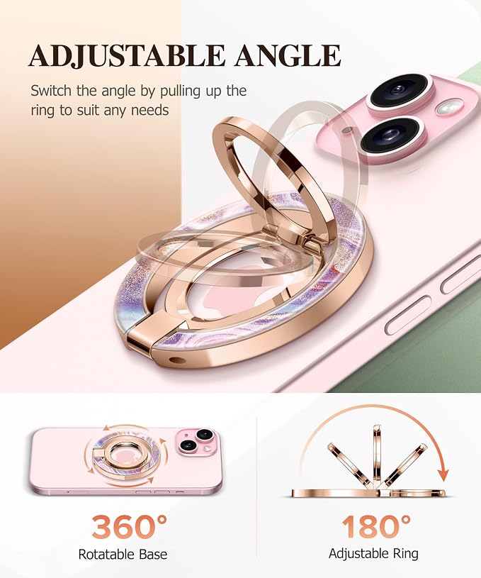 GVIEWIN Magnetic Phone Ring Holder, Compatible - Image 3