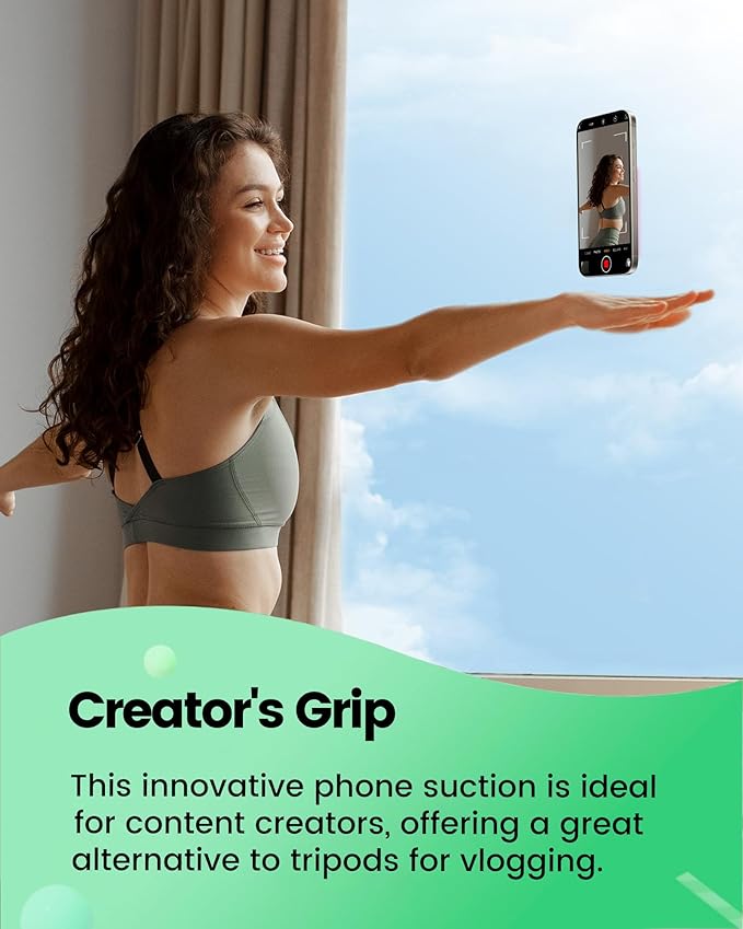 amBand Magnetic Suction Mirror Window Phone Holder, Sticky Grip Double Sided - Image 6