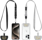Phone Lanyard 2 Pack, Adjustable Cell Phone Multifuctional Patch Lanyards by Unknown