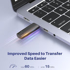 JOIOT 64GB USB C Flash Drive Dual USB 3.0 Flash Drive Type C + USB A Portable - Image 2
