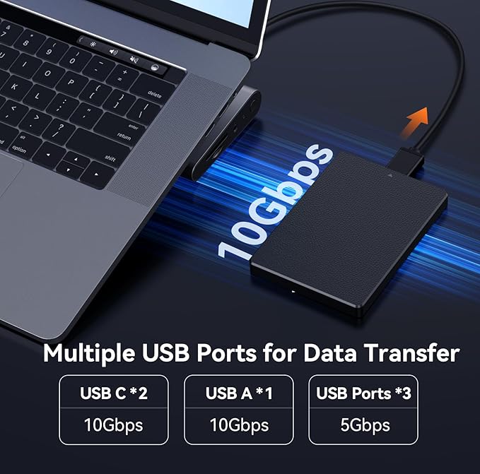 TobenONE USB-C Docking Station 3 Monitors & Dual Monitor, Laptop Dock Stand - Image 6