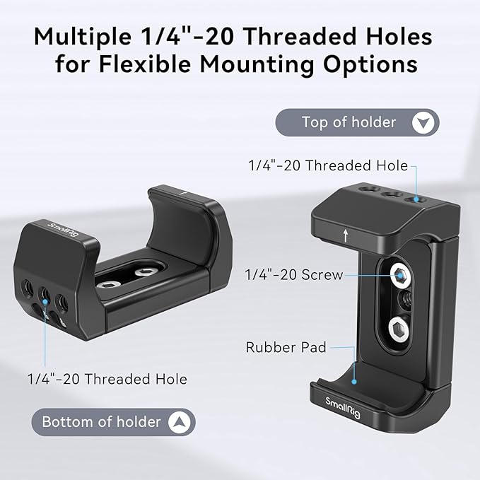 SmallRig Aluminum Power Bank Holder, Powerbank Mount Clamp Compatible - Image 5