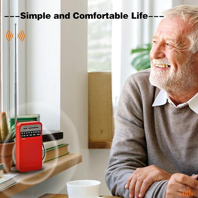Portable Radio AM FM with Long Range Reception, Goodes Transistor Radio with - Image 3