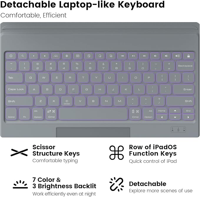 Nillkin Keyboard Case for iPad Air 13-inch, iPad Pro 12.9-inch Rugged Case - Image 3