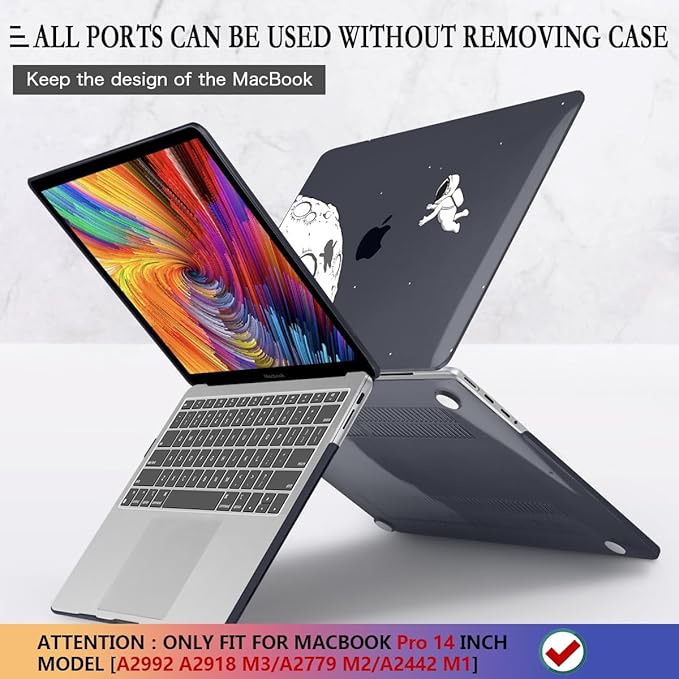 CISSOOK Case for MacBook Pro 14 Inch M4 M3 M2 M1 Chip 2024 2023 2022 2021 - Image 5