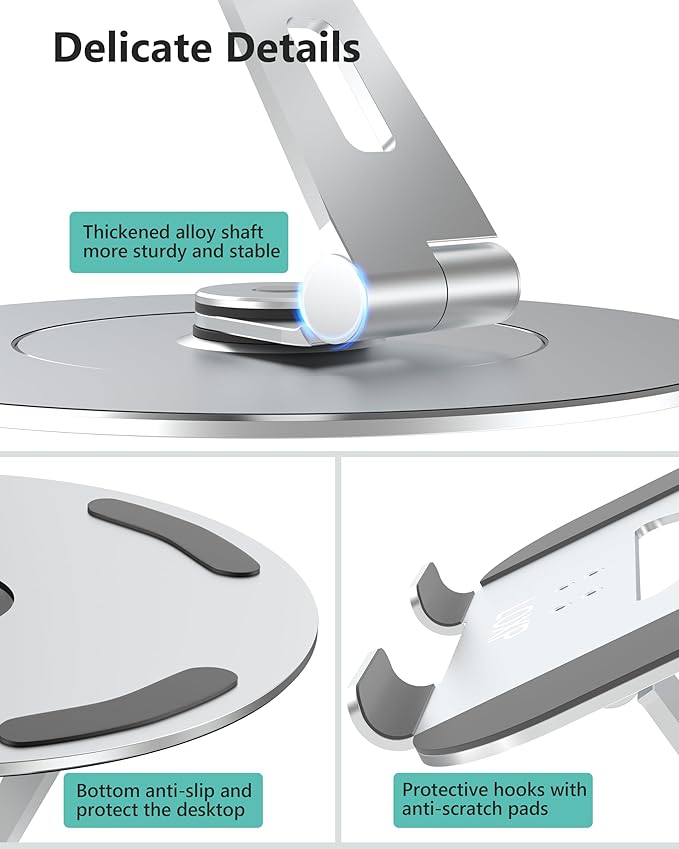 Ultra-Stable Swivel Laptop Stand - Image 4