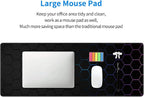 Hexagon Honeycomb Large Mouse Pad, Gaming Keyboard Desk Pad, Extended Mouse Mat - Image 8