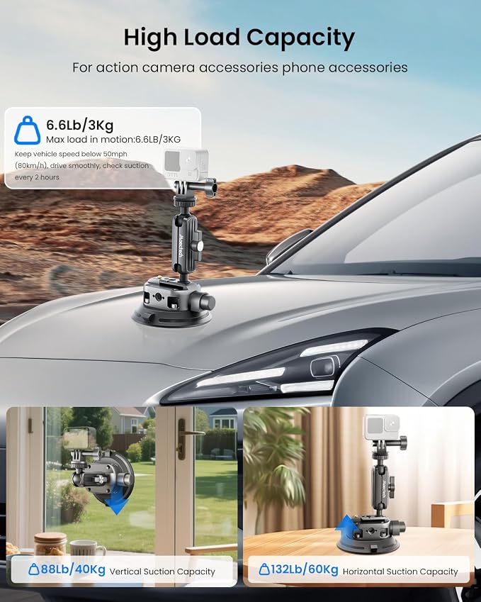 4" Suction Cup Mount with Magic Arm - Image 5