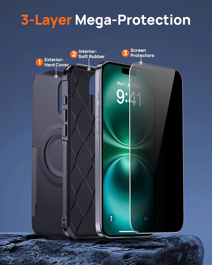 Lanhiem Magnetic for iPhone 16 Pro Case, - Image 6
