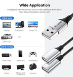 Durable USB A Male to 2 Female Extension Cord - Image 5
